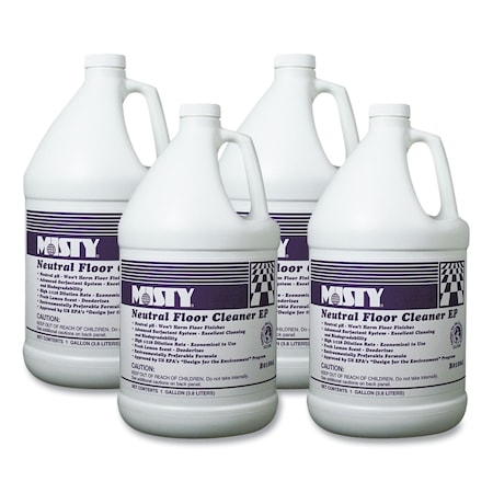 Misty Neutral Floor Cleaner EP, Lemon, 1gal Bottle, PK4 1033704